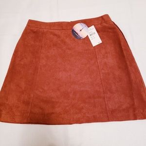 Norstrom love by design faux suede aline skirt